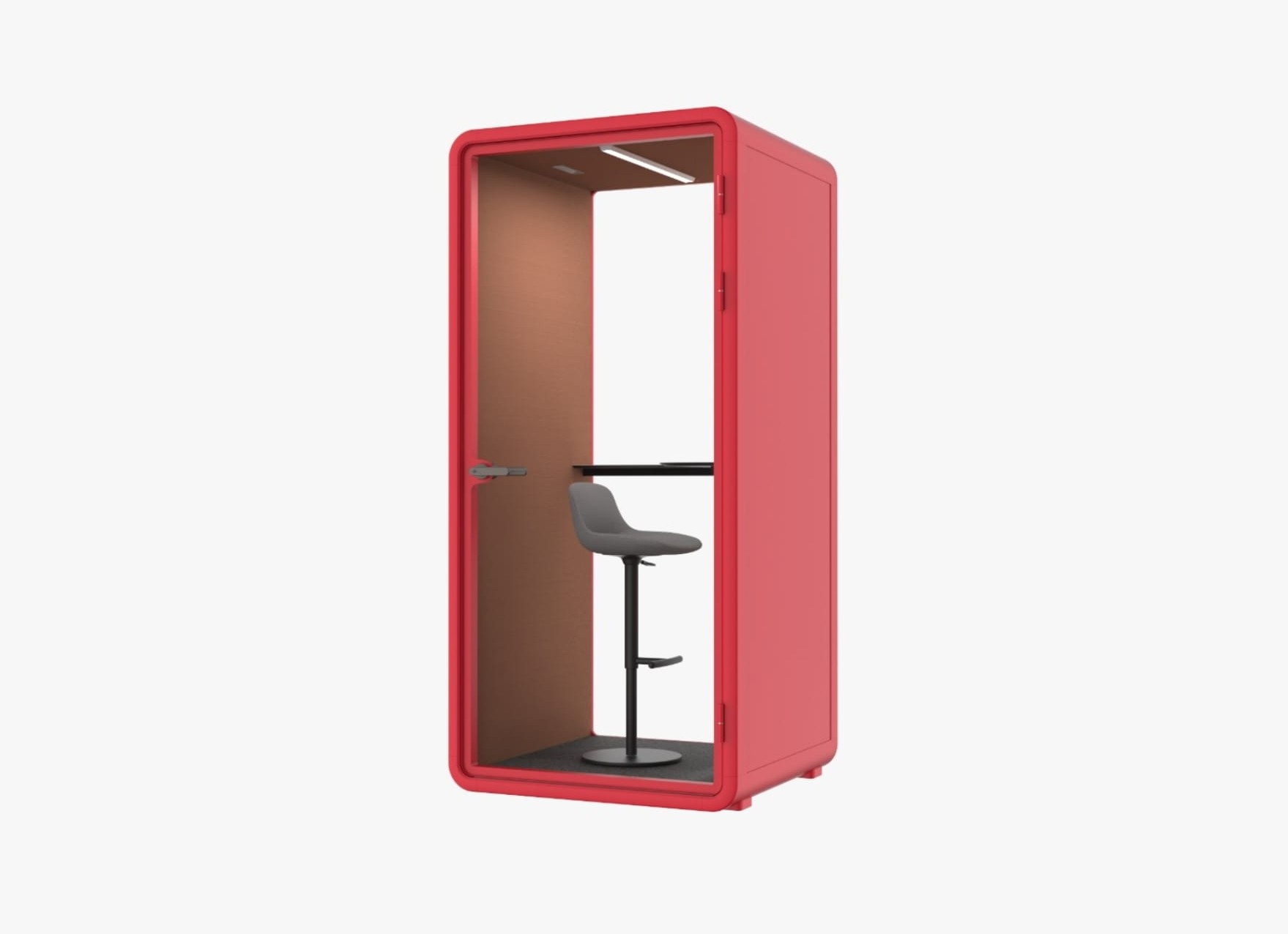 Modern private meeting pod setup